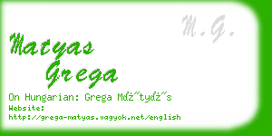 matyas grega business card